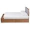 Baxton Studio Cosma Ash Walnut Wood 4-Drawer Full Size Platform Storage Bed 173-9434-10668 - alternate 3